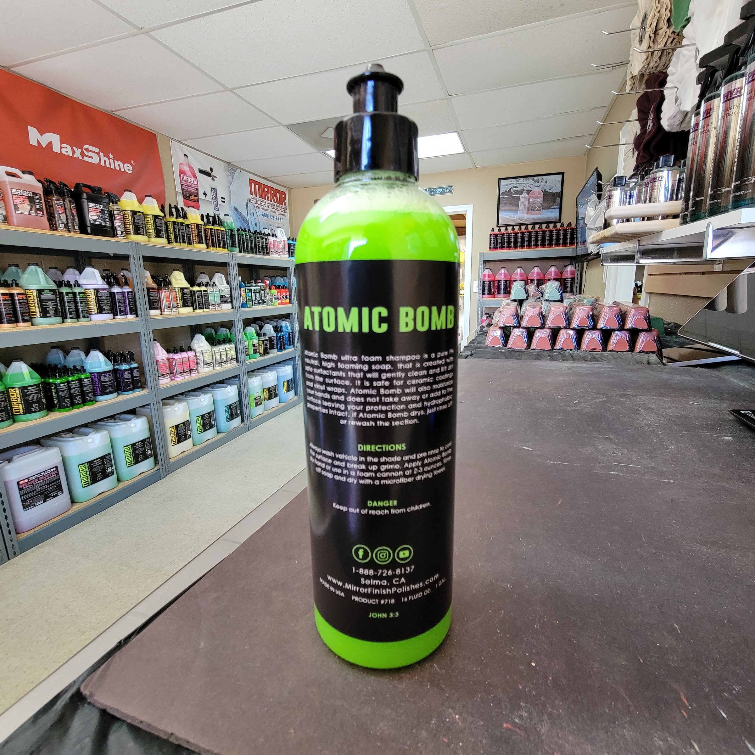 Atomic Bomb ultra foam shampoo | Mirror Finish Polishes