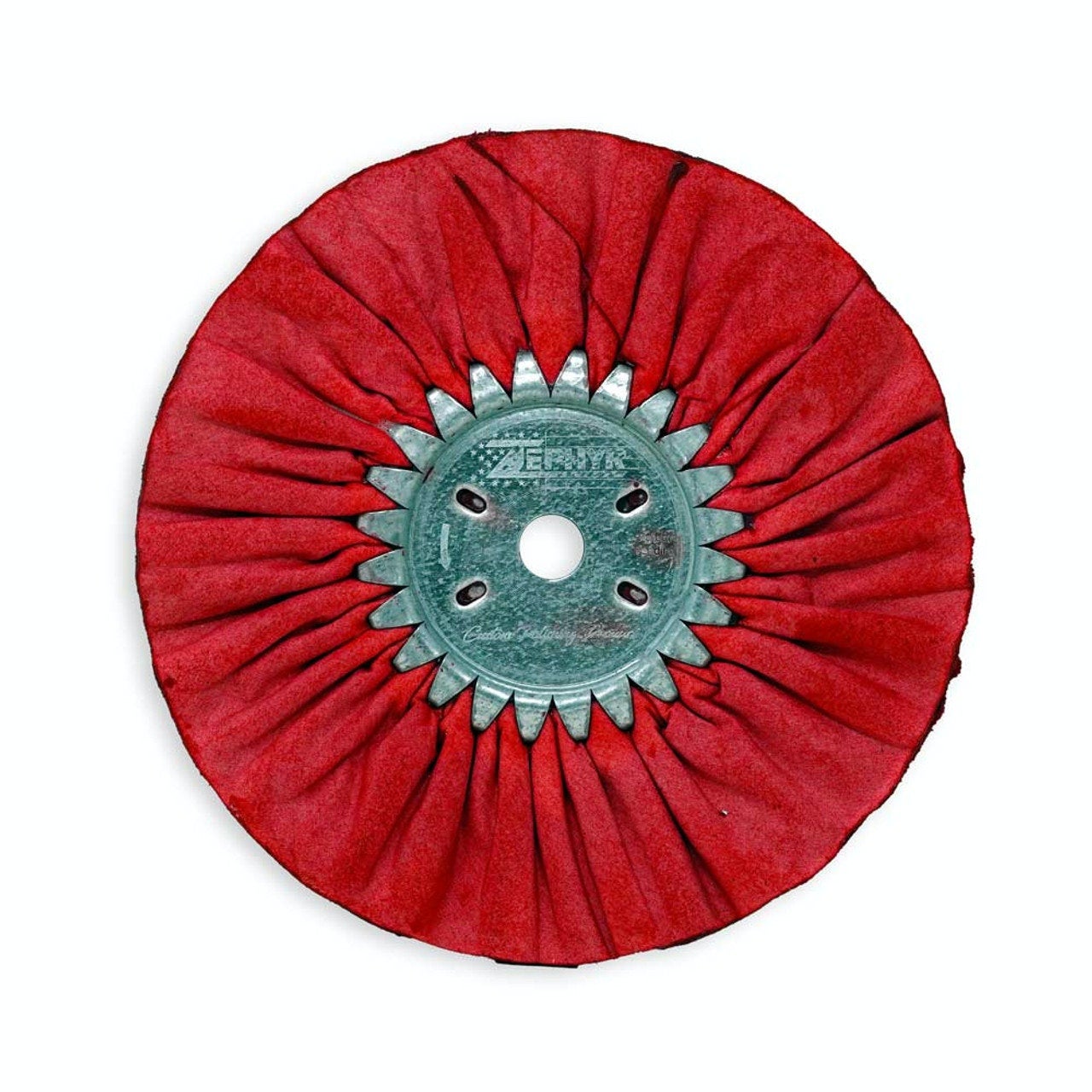 thumbnail image 2 of Euro Tool 4.5 Inch X 3/4 Inch Fine Red Satin Finish Buff Polishing Wheel For Rotary Tools 2 of 5